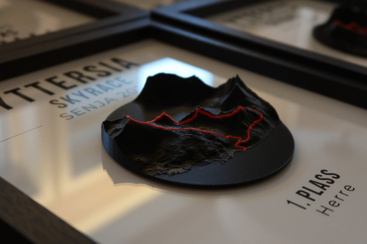 Yttersia Skyrace – 3D Map in Frame - Personalized
