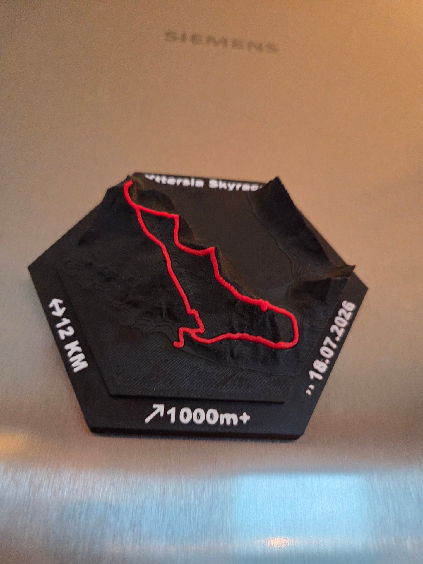 Refrigerator Magnet - YTTERSIA SKYRACE with 3D Map and GPX Route