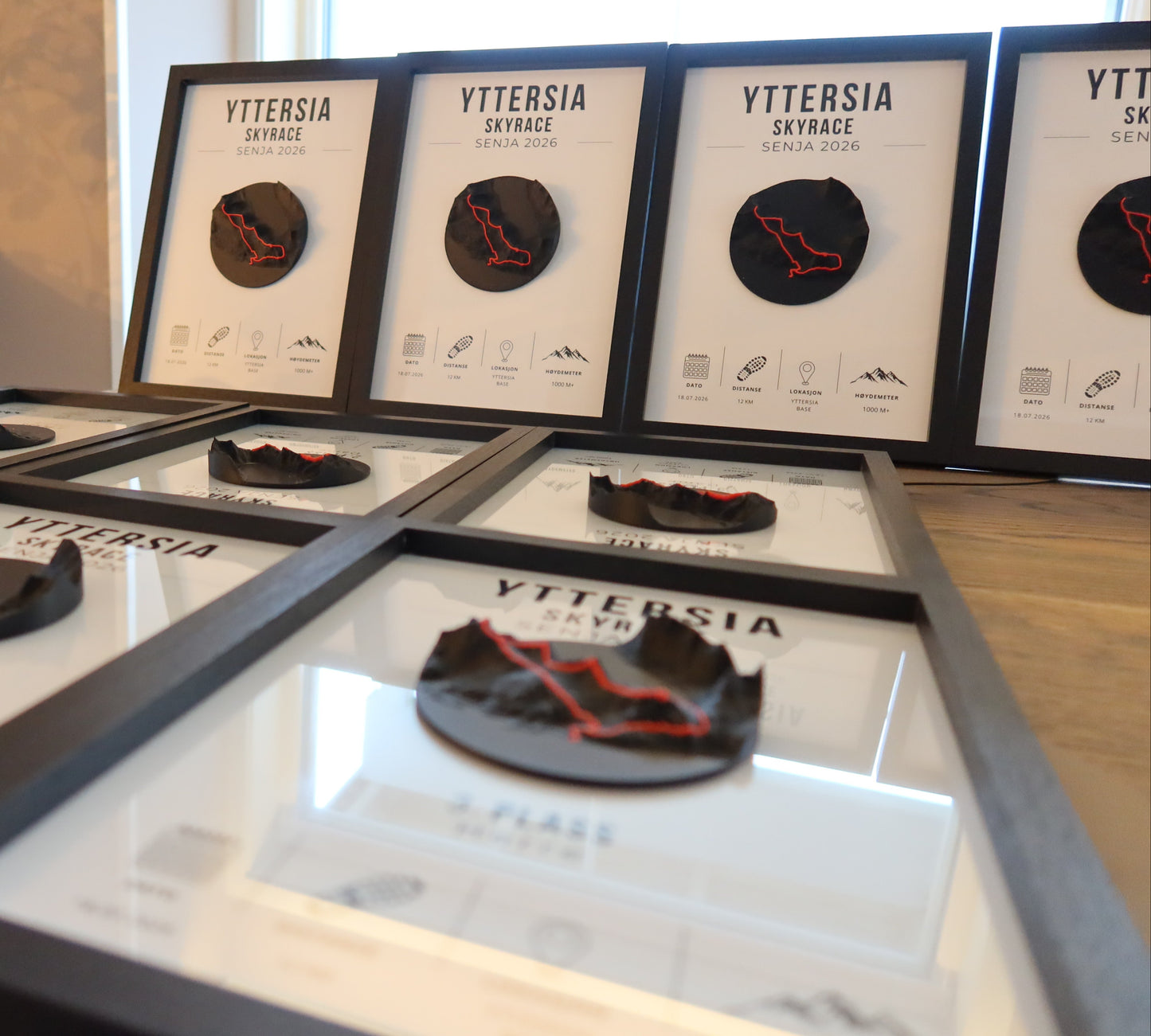 Yttersia Skyrace – 3D Map in Frame - Personalized