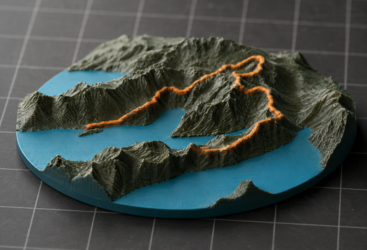 Senja Skyrace 3D-kart i ramme, hovedbilde